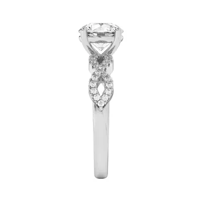 Infinity Diamond Engagement Ring