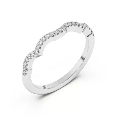 Infinity Curved Diamond Band