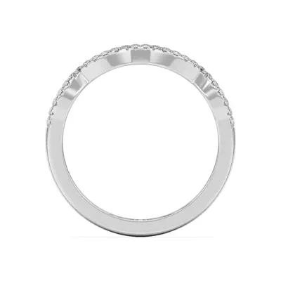 Infinity Curved Diamond Band