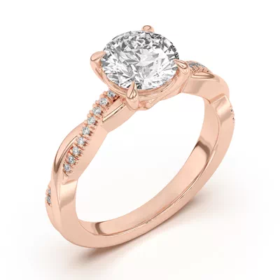 Hana Diamond Twist Engagement Ring