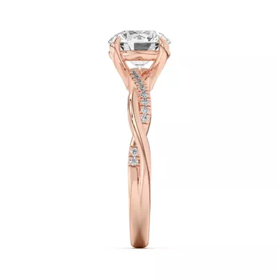 Hana Diamond Twist Engagement Ring