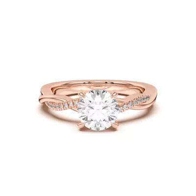 Hana Diamond Twist Engagement Ring