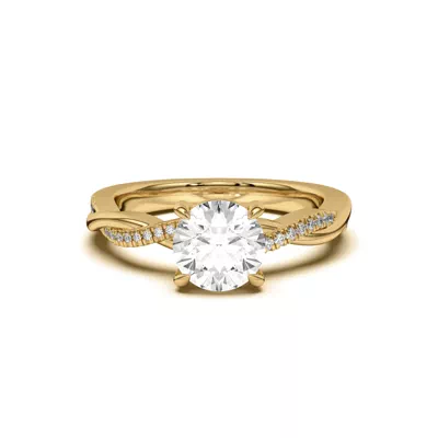 Hana Diamond Twist Engagement Ring