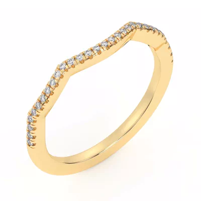 Hana Diamond Curved Band
