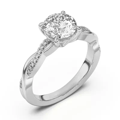 Hana Diamond Twist Engagement Ring