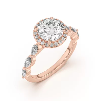 Everly Marquise Engagement Ring With Halo
