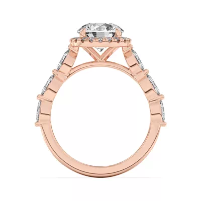 Everly Marquise Engagement Ring With Halo