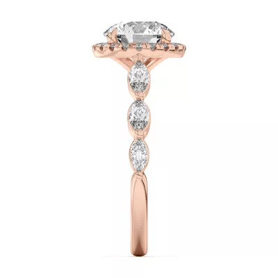 Everly Marquise Engagement Ring With Halo