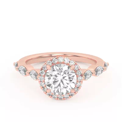 Everly Marquise Engagement Ring With Halo