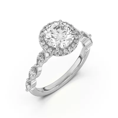 Everly Marquise Engagement Ring With Halo