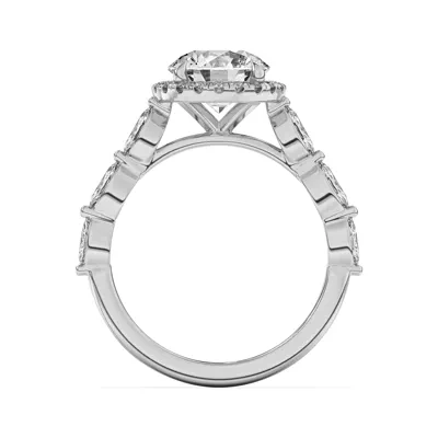 Everly Marquise Engagement Ring With Halo