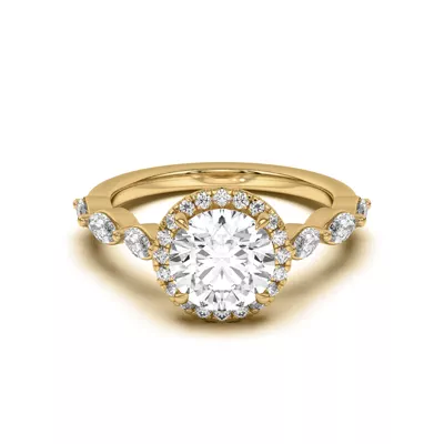 Everly Marquise Engagement Ring With Halo