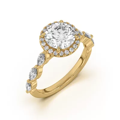 Everly Marquise Engagement Ring With Halo