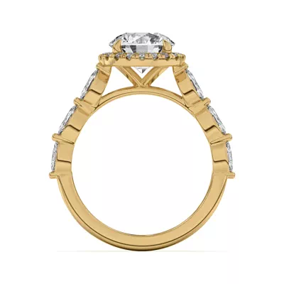 Everly Marquise Engagement Ring With Halo