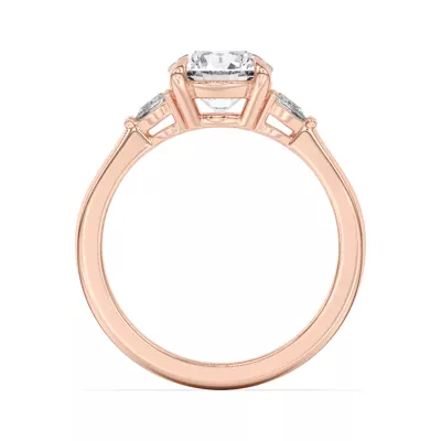 Kelsey Pear Diamond Three-Stone Engagement Ring