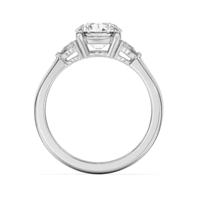 Kelsey Pear Diamond Three-Stone Engagement Ring
