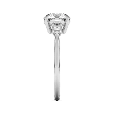 Kelsey Pear Diamond Three-Stone Engagement Ring
