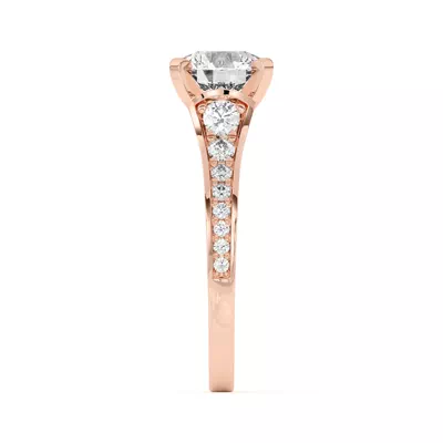 Bria Graduated Wide Cathedral Engagement Ring