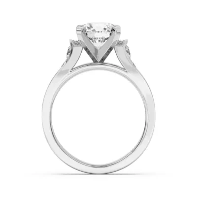 Bria Graduated Wide Cathedral Engagement Ring