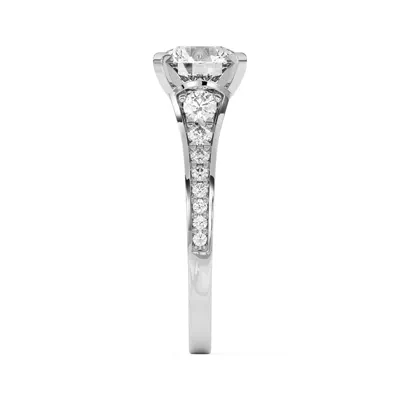 Bria Graduated Wide Cathedral Engagement Ring