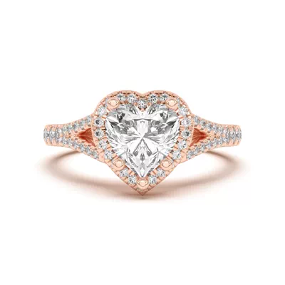 Clarissa Split Shank Halo Engagement Ring