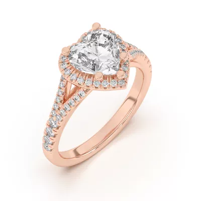Clarissa Split Shank Halo Engagement Ring