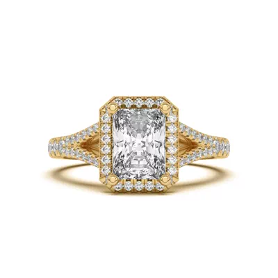 Clarissa Split Shank Halo Engagement Ring