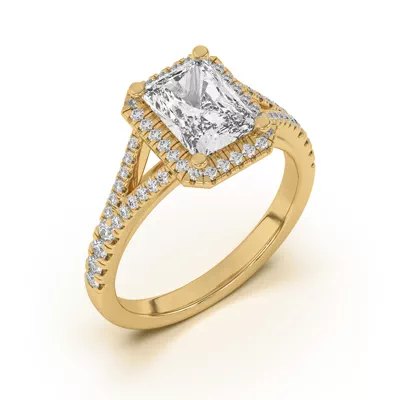 Clarissa Split Shank Halo Engagement Ring