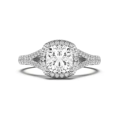 Clarissa Split Shank Halo Engagement Ring
