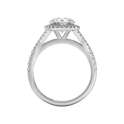 Clarissa Split Shank Halo Engagement Ring