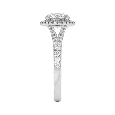 Clarissa Split Shank Halo Engagement Ring