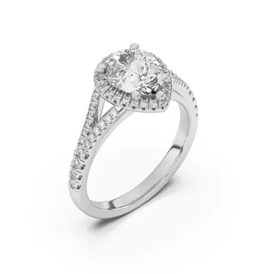Clarissa Split Shank Halo Engagement Ring