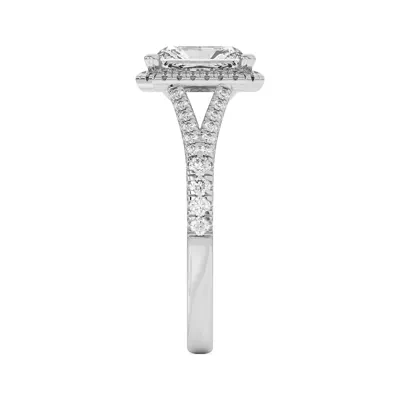 Clarissa Split Shank Halo Engagement Ring