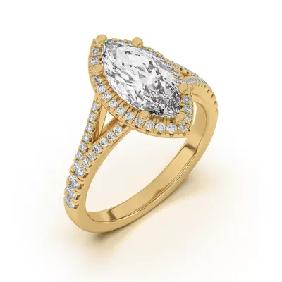 Clarissa Split Shank Halo Engagement Ring