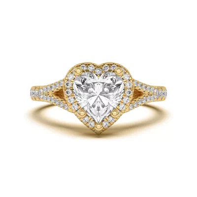 Clarissa Split Shank Halo Engagement Ring