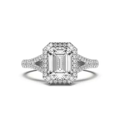 Clarissa Split Shank Halo Engagement Ring