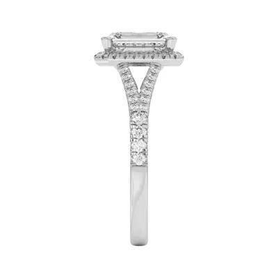 Clarissa Split Shank Halo Engagement Ring