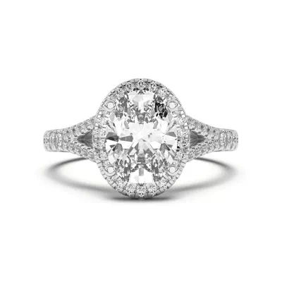 Clarissa Split Shank Halo Engagement Ring