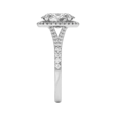 Clarissa Split Shank Halo Engagement Ring