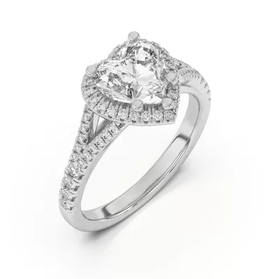 Clarissa Split Shank Halo Engagement Ring