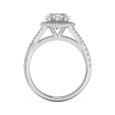 Clarissa Split Shank Halo Engagement Ring