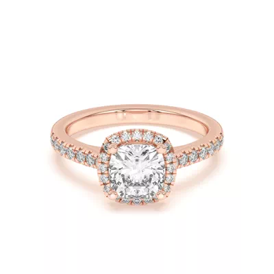 Estelle Classic Pavé Cathedral Halo Engagement Ring