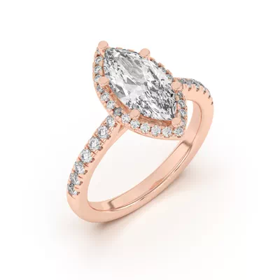 Estelle Classic Pavé Cathedral Halo Engagement Ring