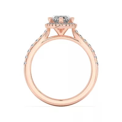 Estelle Classic Pavé Cathedral Halo Engagement Ring