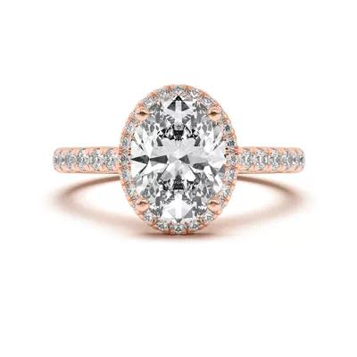 Estelle Classic Pavé Cathedral Halo Engagement Ring