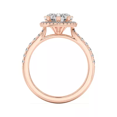 Estelle Classic Pavé Cathedral Halo Engagement Ring