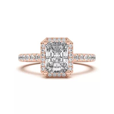 Estelle Classic Pavé Cathedral Halo Engagement Ring