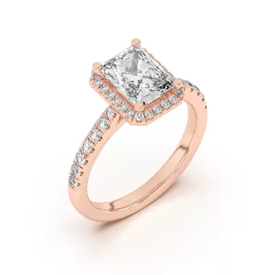 Estelle Classic Pavé Cathedral Halo Engagement Ring
