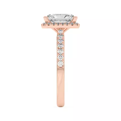 Estelle Classic Pavé Cathedral Halo Engagement Ring