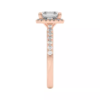 Estelle Classic Pavé Cathedral Halo Engagement Ring